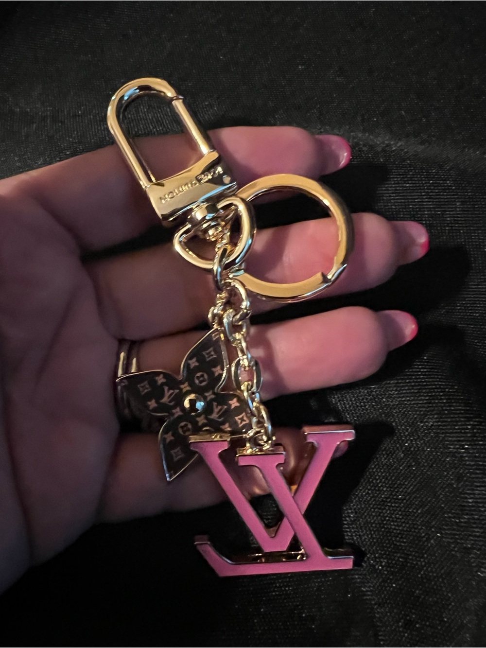 Louis Vuitton Pink & Gold LV Bag Charm Box & Dust Bag Included - Picture 5 of 8